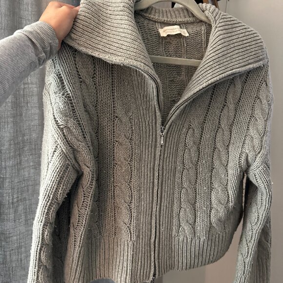 Merino wool zip sweater top Abercrombie - Picture 3 of 6